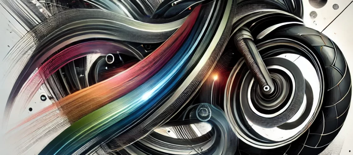 DALL·E-2024-07-24-11.01.48-Abstract-image-featuring-the-essence-of-motorcycle-tires-with-dynamic-shapes-and-patterns-representing-speed-durability-and-performance.-The-color-