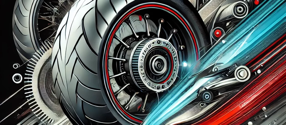 DALL·E-2024-07-24-11.27.33-Abstract-image-representing-high-performance-motorcycle-tires.-Include-dynamic-shapes-and-patterns-that-evoke-speed-durability-and-advanced-technolo